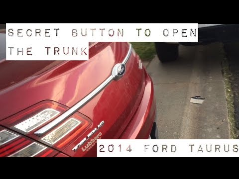 How to Open Ford Taurus Trunk Without Key