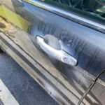 White Powder on Car Door Handle