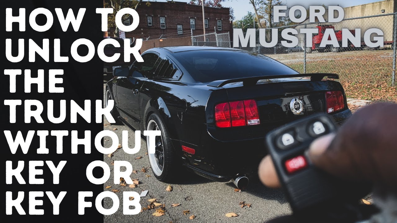 Unlocking the Mustang Trunk from Inside Car News Box