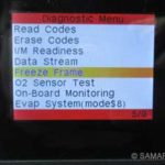 What is Freeze Frame on a Code Reader