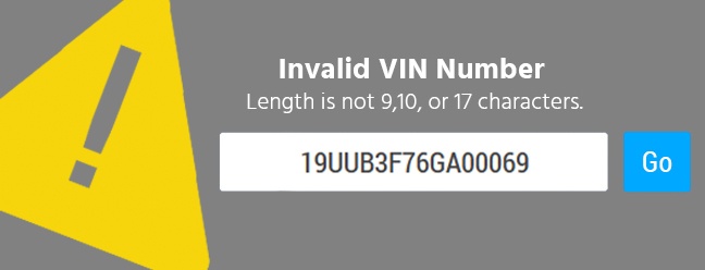 Why is My Vin Invalid