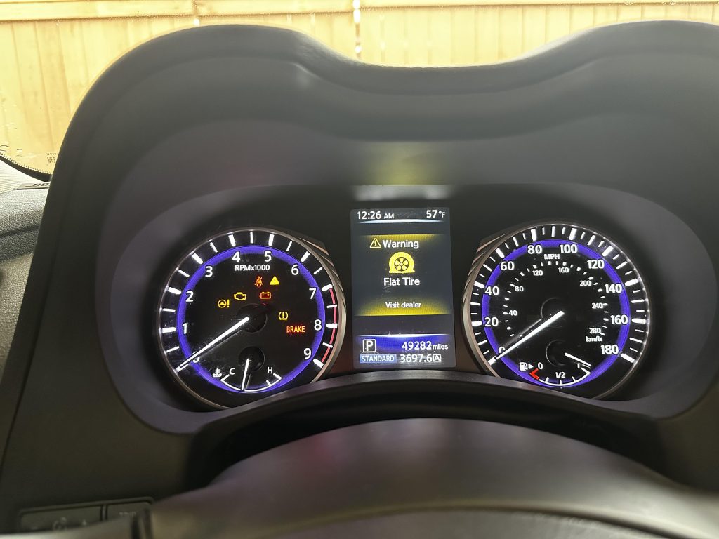 How to Get Rid of Flat Tire Warning on Q50