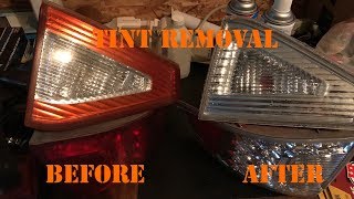 How to Remove Red from Tail Lights
