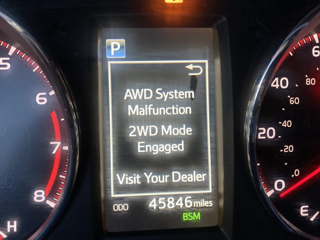 How to Reset Awd Light