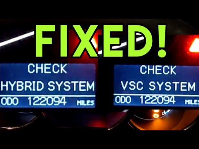 How to Reset Check Hybrid System Lexus Rx400H