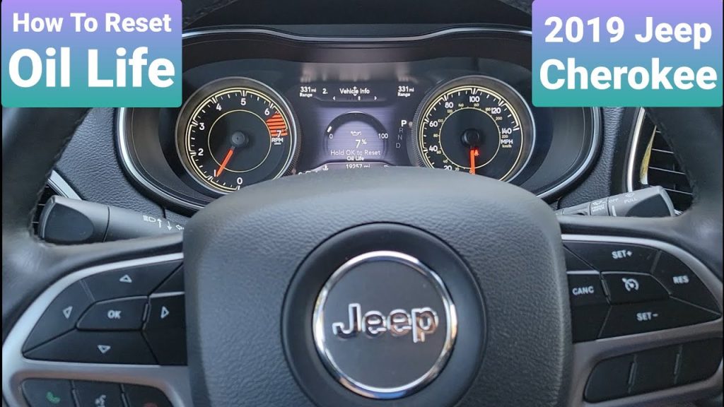 How to Reset Oil Life 2019 Jeep Cherokee