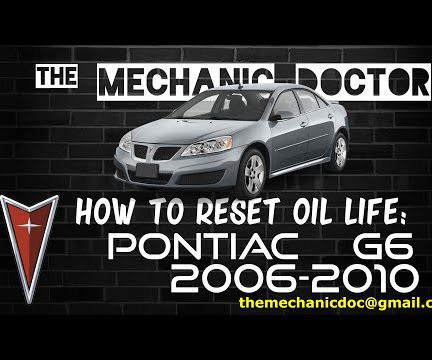 How to Reset Oil Life on Pontiac G6