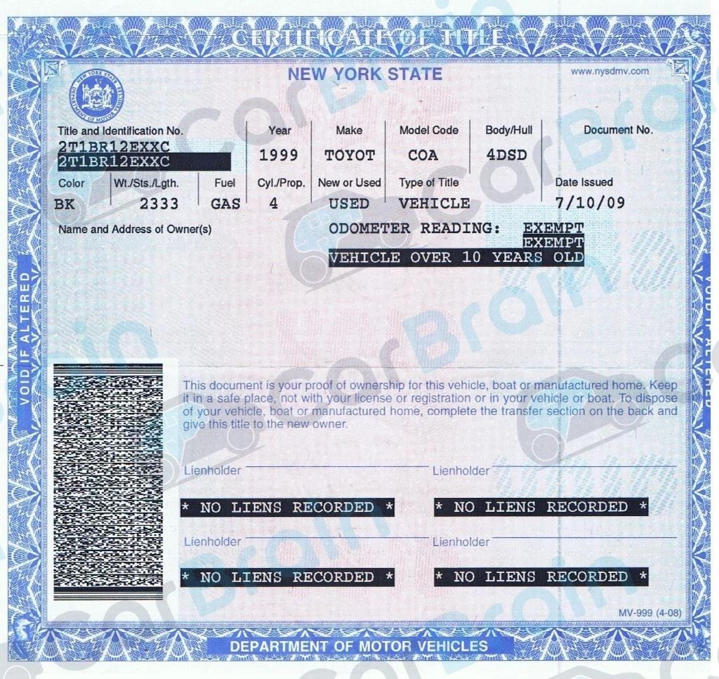 What Do I Need to Sell My Car in Ny