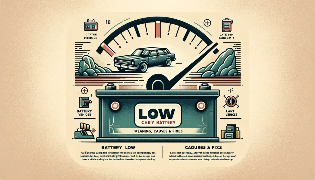What Does Battery Low Start Vehicle Mean