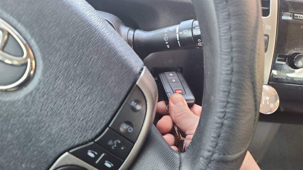 Where is the Key Slot on a Prius