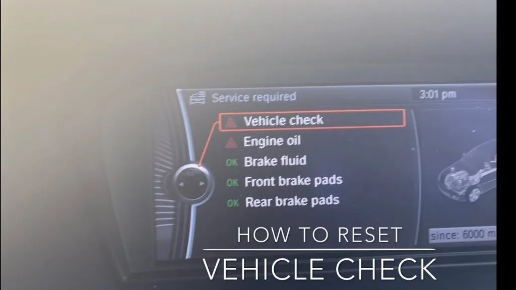How to Reset BMW Vehicle Check?